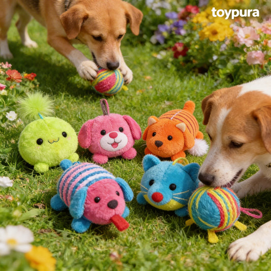 toypura® 3-in-1 Interactive Dog Toy – Multi-Function Play for Active Dogs | Tug, Fetch & Chew Toy with Non-Toxic Materials & Durable Design