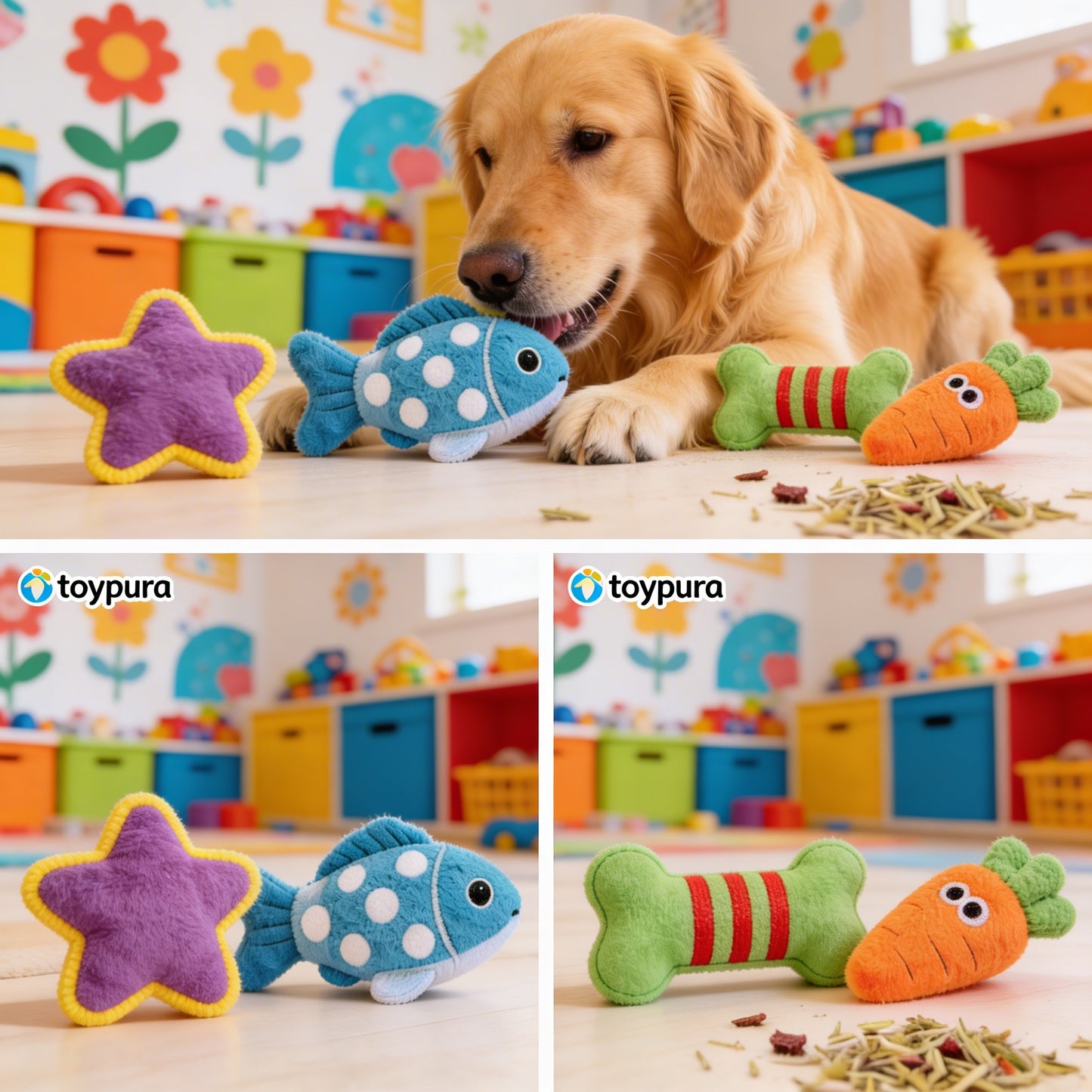 toypura® 3-in-1 Interactive Dog Puzzle Toy – Mental Stimulation, Slow Feeder, and Boredom Buster for Small, Medium, and Large Dogs | Treat-Dispensing Puzzle with Adjustable Difficulty
