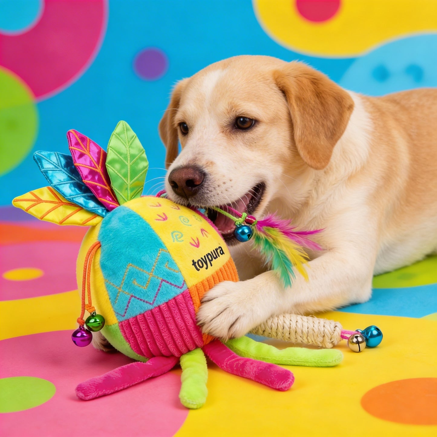 toypura® Interactive Motion Dog Toy – Automatic, Self-Swinging Play for Active Dogs | Mental and Physical Stimulation with Gentle, Organic Movement