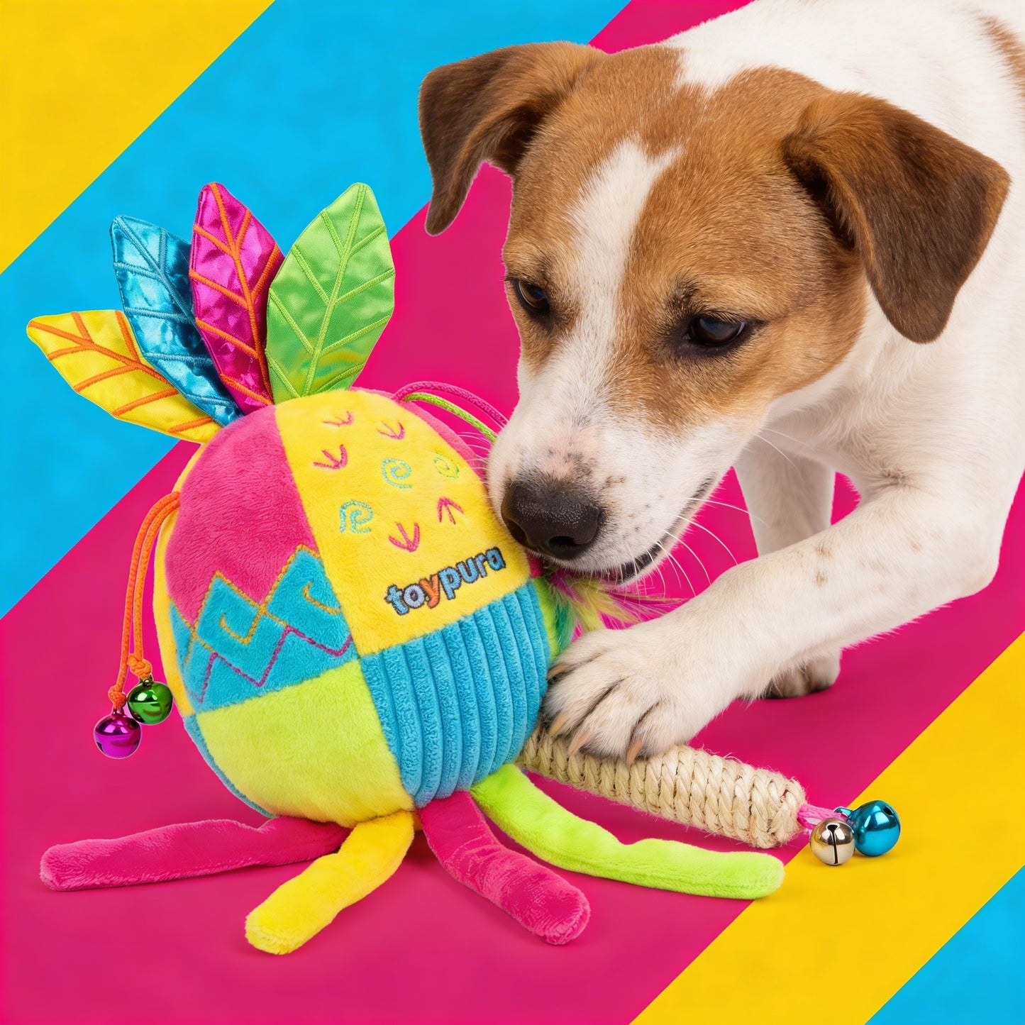 toypura® Interactive Motion Dog Toy – Automatic, Self-Swinging Play for Active Dogs | Mental and Physical Stimulation with Gentle, Organic Movement