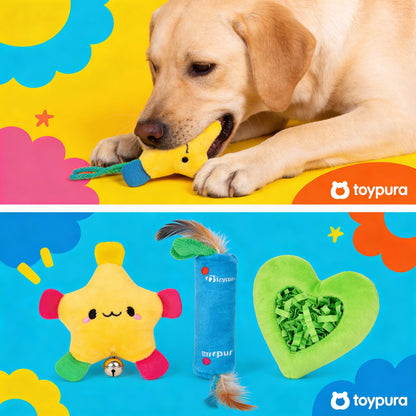 toypura® Interactive Tug & Kick Dog Toy – Premium Playtime for Active Dogs | Durable, Stress-Relieving Toy for Kicking, Wrestling & Chewing