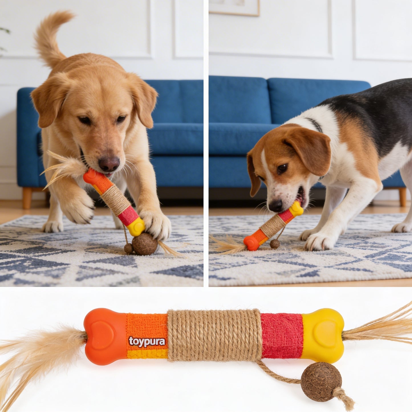 toypura® Premium Snuffle Mat for Dogs – Interactive Foraging Toy to Relieve Stress, Aid Digestion, and Prevent Boredom | Non-Slip, Durable Design for Healthy Feeding & Mental Stimulation